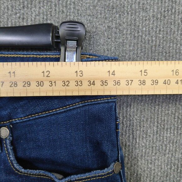 Paige Jeans Womens 27 (28x31) Ankle Skyline Skinny Dark Blue Denim Stretch - Picture 4 of 13